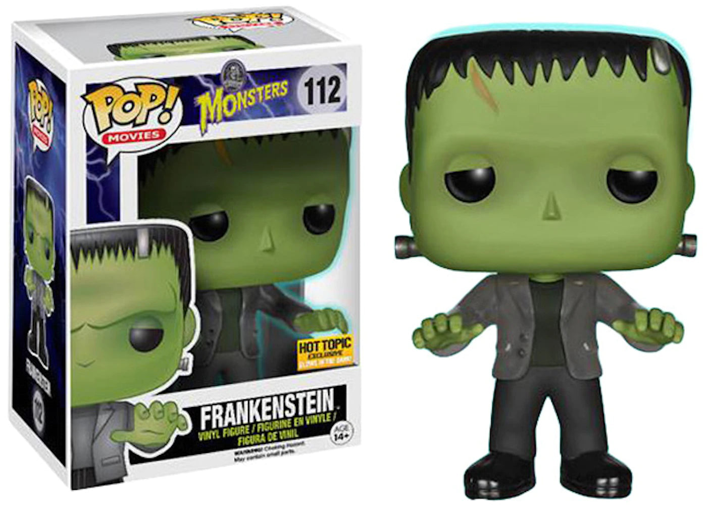 Funko Pop! Horror Universal Monsters - Frankenstein #112 Glow in the D –  The Toy Vault NY