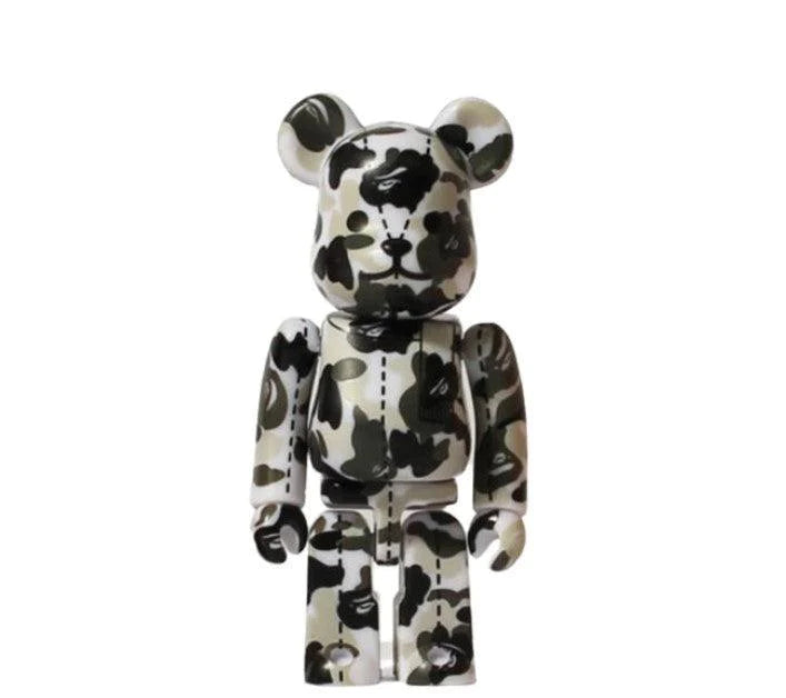 Medicom BE@RBRICK A Bathing Ape 28th Anniversary Camo #3 White / Gray