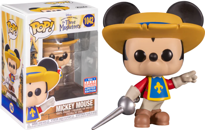 Funko Pop! Disney The Three Musketeers - Mickey Mouse #1042 2021 Summer Convention Exclusive