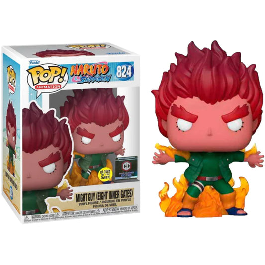 Funko Pop! Animation Naruto - Might Guy Eight Inner Gates #824 Glow in the Dark Chalice Collectibles Exclusive