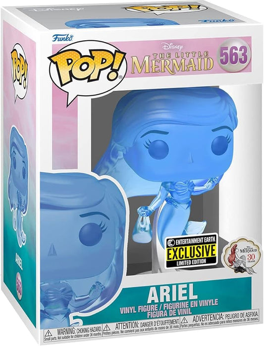 Funko Pop! Disney Little Mermaid - Ariel #563 (Blue Translucent) Entertainment Earth Exclusive