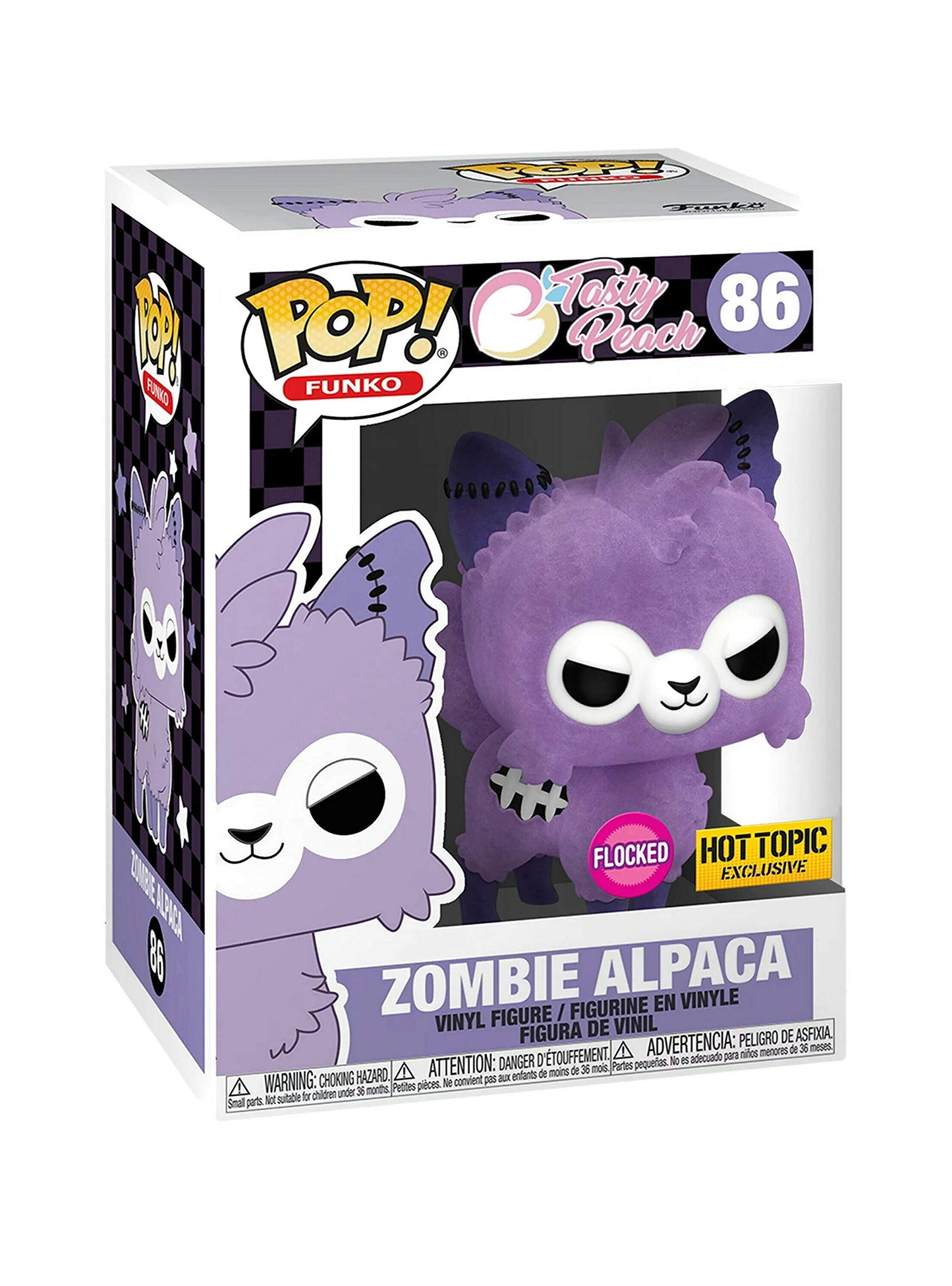 Funko Pop! Icons Tasty Peach - Zombie Alpaca #86 Flocked Hot Topic Exclusive