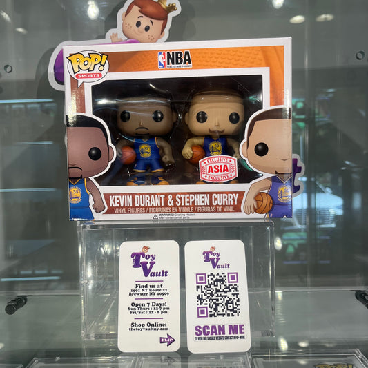 Funko Pop! Sports NBA Basketball - Kevin Durant and Steph Curry (2 Pack) Asia Exclusive (Golden State Warriors)
