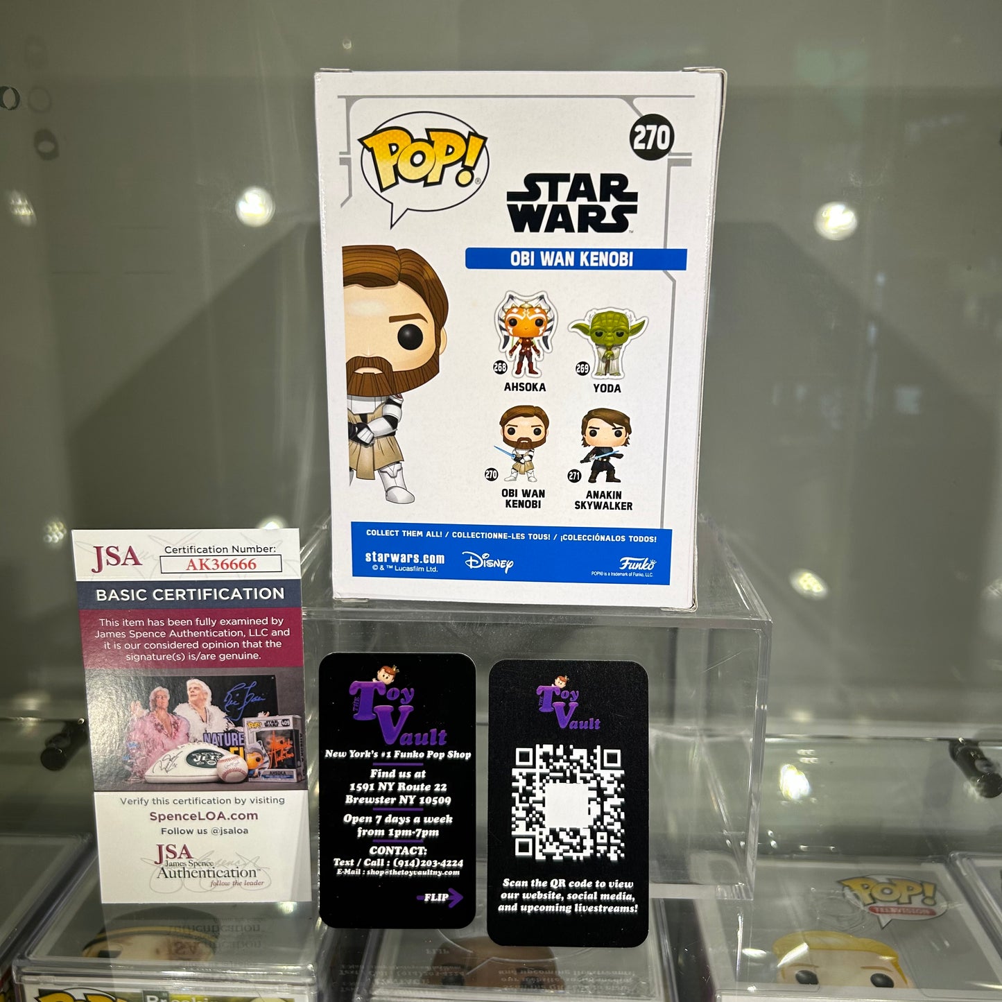 Funko Pop! Star Wars The Clone Wars - Obi Wan Kenobi #270 Signed by James Arnold Taylor