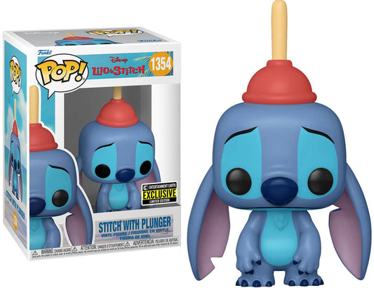 Funko Pop! Disney Lilo and Stitch - Stitch with Plunger #1354 Entertainment Earth Exclusive
