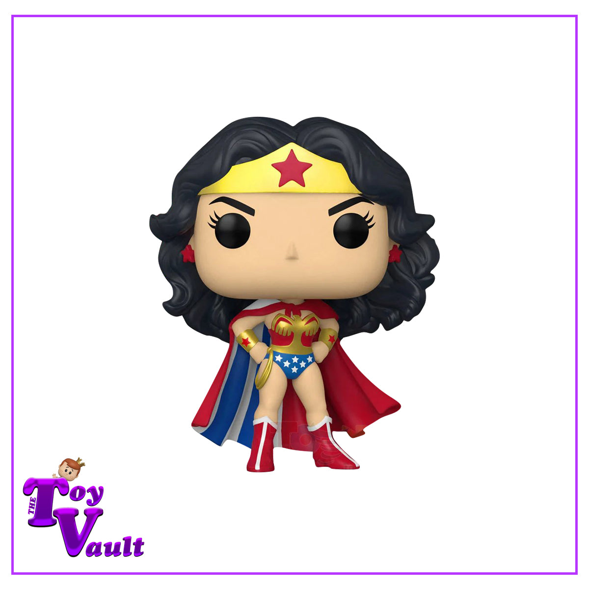 Funko Pop! DC Heroes Wonder Woman - Wonder Woman (Classic with Cape) #433 Diamond Barnes and Noble Exclusive