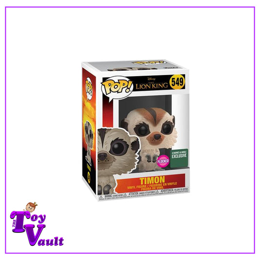 Funko Pop! Disney Lion King - Timon (Live Action) #549 Flocked Barnes and Noble Exclusive