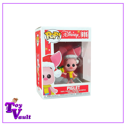 Funko Pop! Disney Winnie the Pooh - Piglet (Holiday) #615 in the Santa Hat