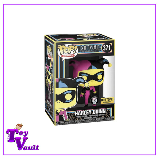 Funko Pop! DC Heroes Batman Animated Series - Harley Quinn #371 Blacklight Hot Topic Exclusive
