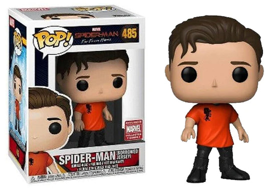 Funko Pop! Marvel Far From Home - Spider-Man (Borrowed Jersey) #485 Collector Corps Exclusive