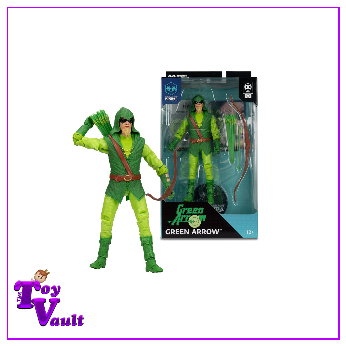 McFarlane Toys DC Direct DC Heroes Justice League Green Arrow Classic 7-Inch Scale Wave 2 Action Figure with McFarlane Toys Digital Collectible Preorder