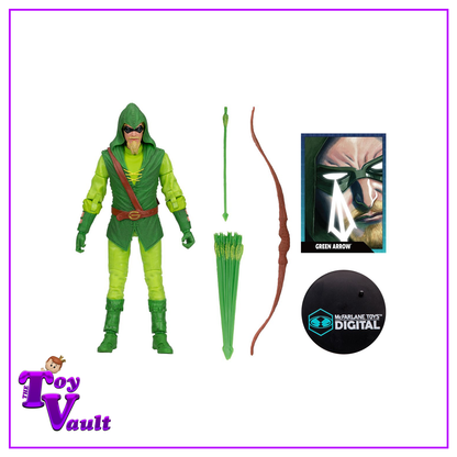 McFarlane Toys DC Direct DC Heroes Justice League Green Arrow Classic 7-Inch Scale Wave 2 Action Figure with McFarlane Toys Digital Collectible Preorder