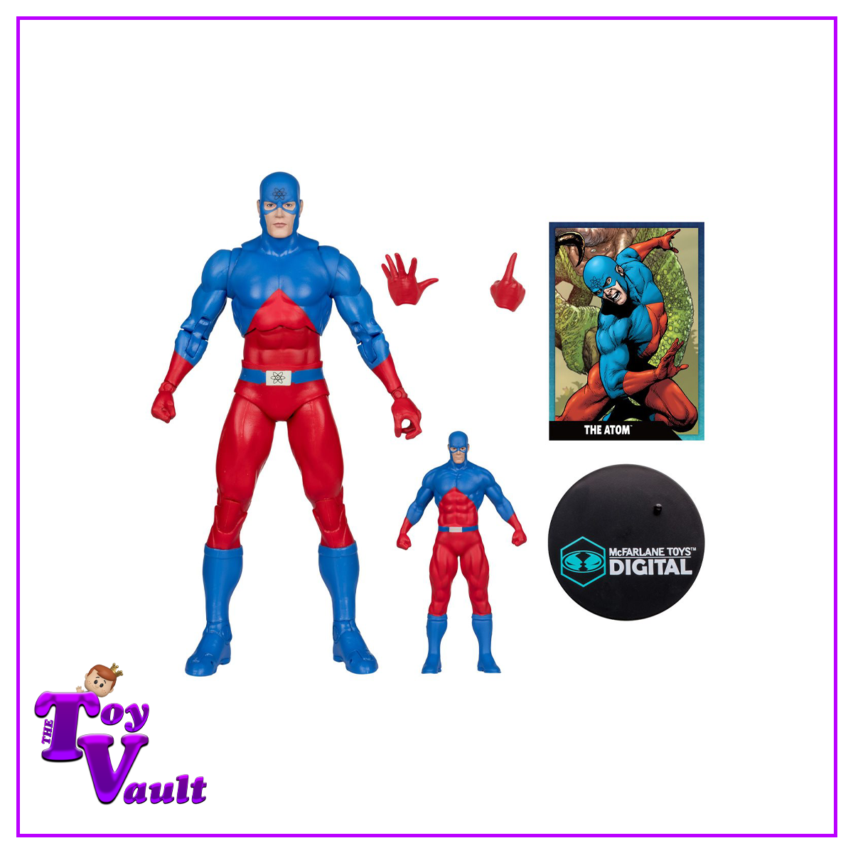 McFarlane Toys DC Direct DC Heroes Justice League The Atom Ray Palmer Silver Age 7-Inch Scale Wave 2 Action Figure with McFarlane Toys Digital Collectible Preorder