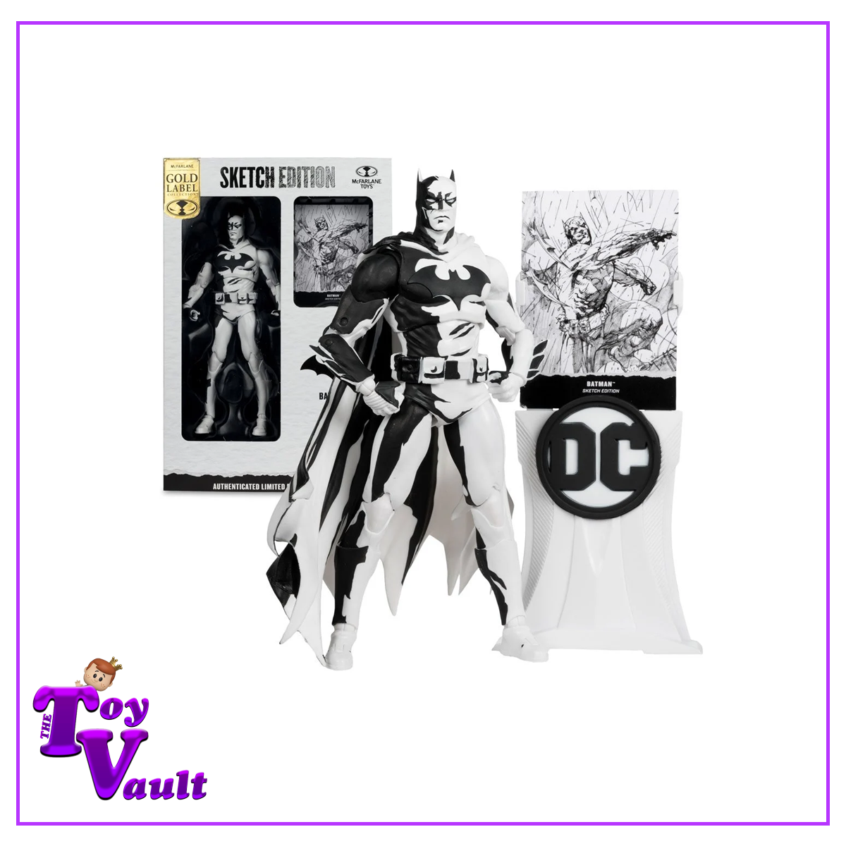 McFarlane DC Heroes Multiverse Batman Hush Sketch Gold Label 7-Inch Scale Action Figure - Entertainment Earth Exclusive Preorder