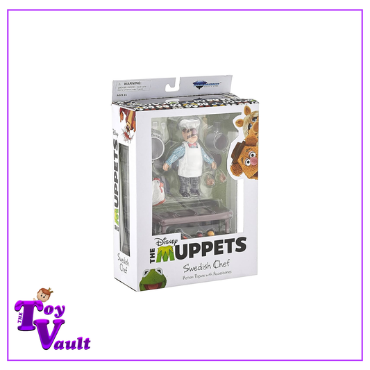 Diamond Select Toys Disney The Muppets Swedish Chef Action Figure with Accessories