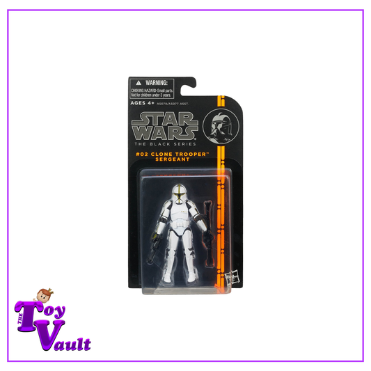 Hasbro Star Wars The Black Series The Clone Wars - Clone Trooper Sergeant #02 (Orange Label) 4 inch Figure