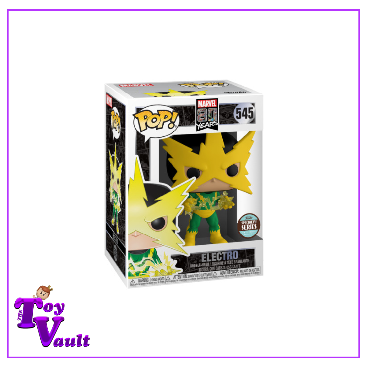 Funko Pop! Marvel 80 Years Spider Man - Electro #545 First Appearance Specialty Series Exclusive