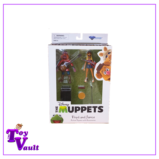 Diamond Select Toys Disney The Muppets Floyd and Janice (2-pack) Action Figures with Accessories