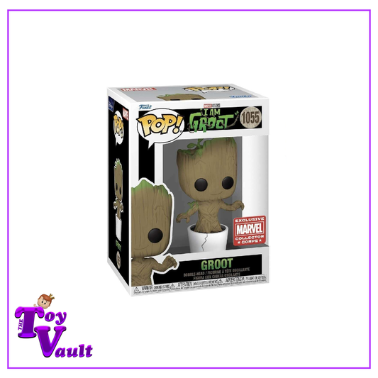 Funko Pop! Marvel I Am Groot - Groot with Soap Bar #1056 Marvel Collector Corps Exclusive