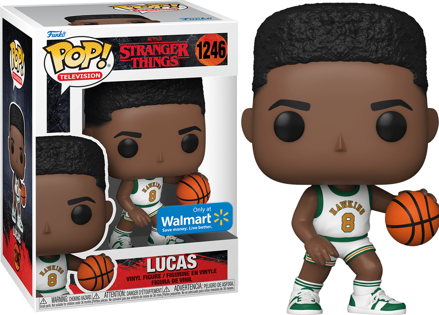 Funko Pop! Television Stranger Things - Lucas (Basketball) #1246 Walmart Exclusive
