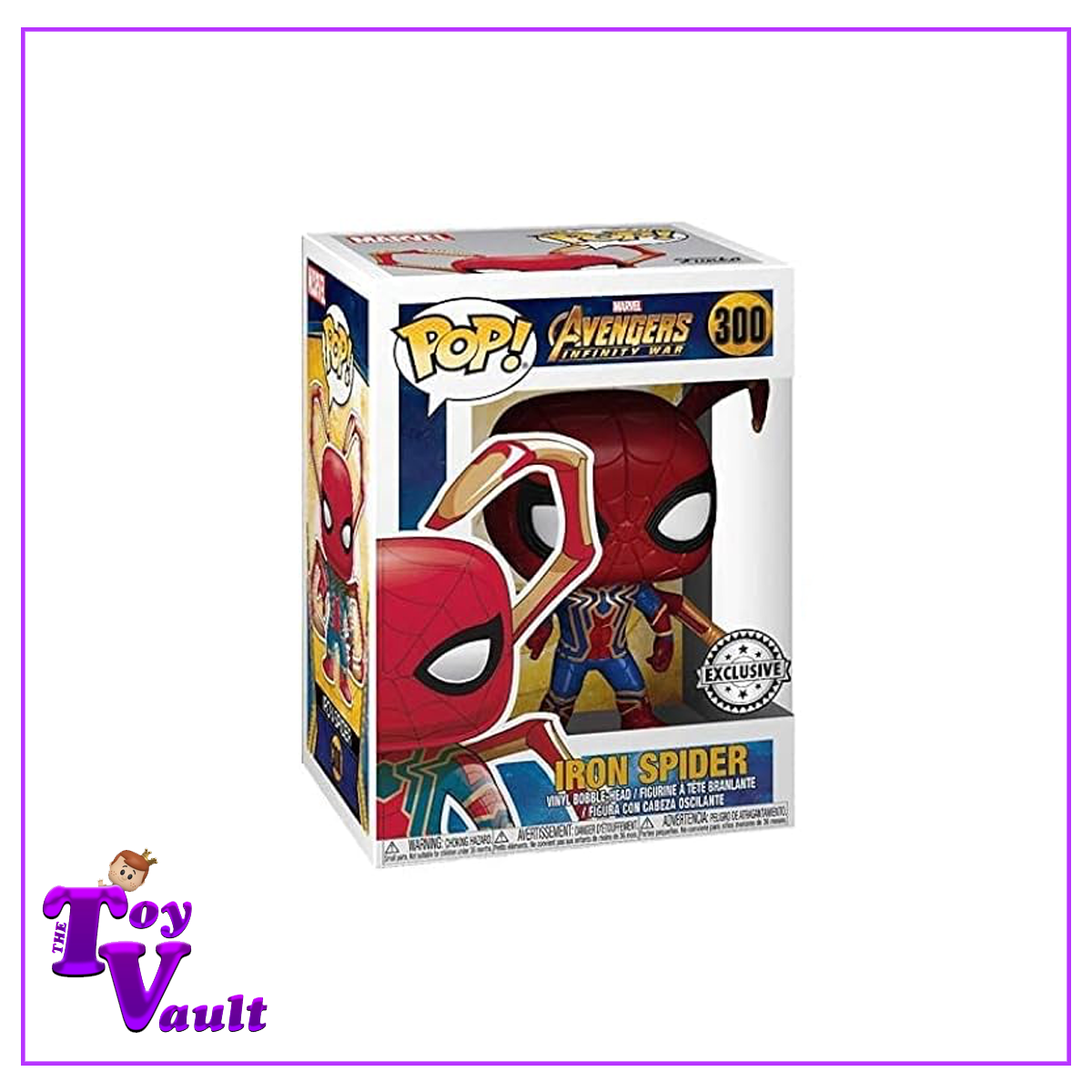 Funko Pop! Marvel Avengers Infinity War - Iron Spider-Man #300 Metallic Target Exclusive