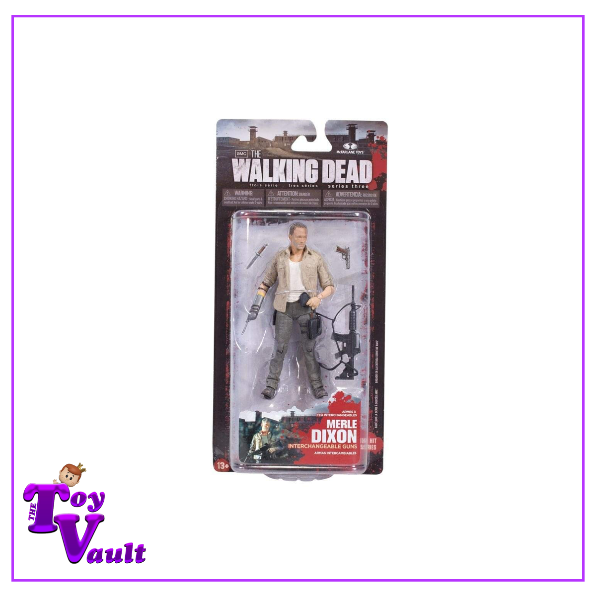 McFarlane Toys Horror The Walking Dead - Merle Dixon with Interchangable Guns 6 inch Figure
