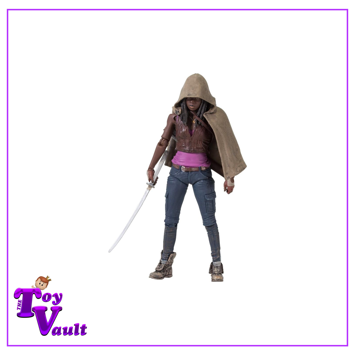 McFarlane Toys Horror The Walking Dead - Michonne with Removable Poncho (Series 3) 6 inch Figure