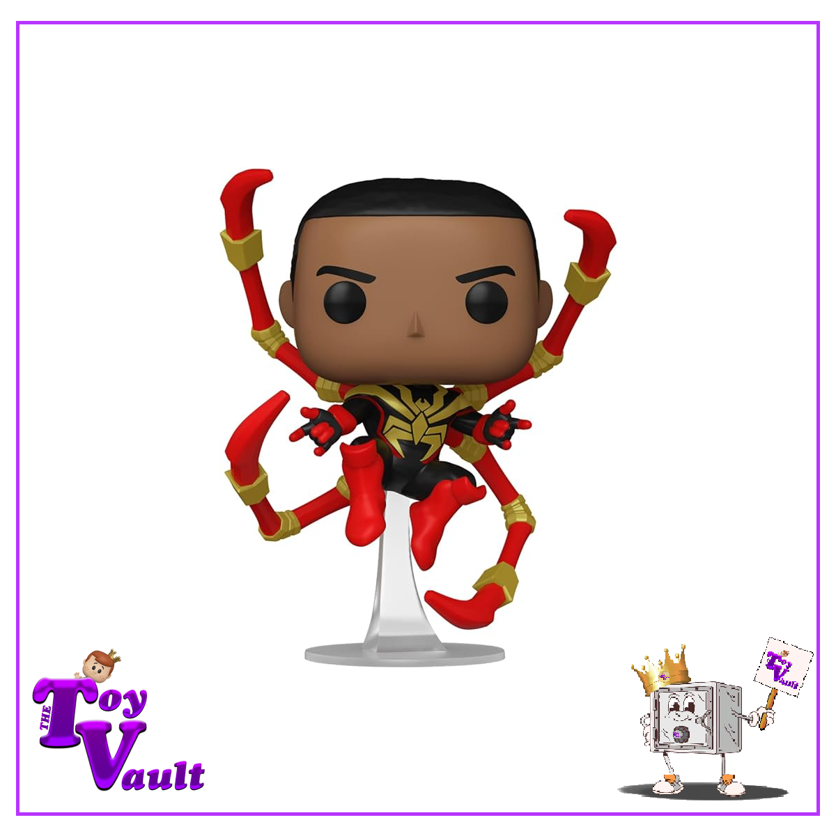 Funko Pop! Marvel Avengers Spider-Man Comics - Miles Morales (Iron Spider) #1448 Unmasked Chase Preorder