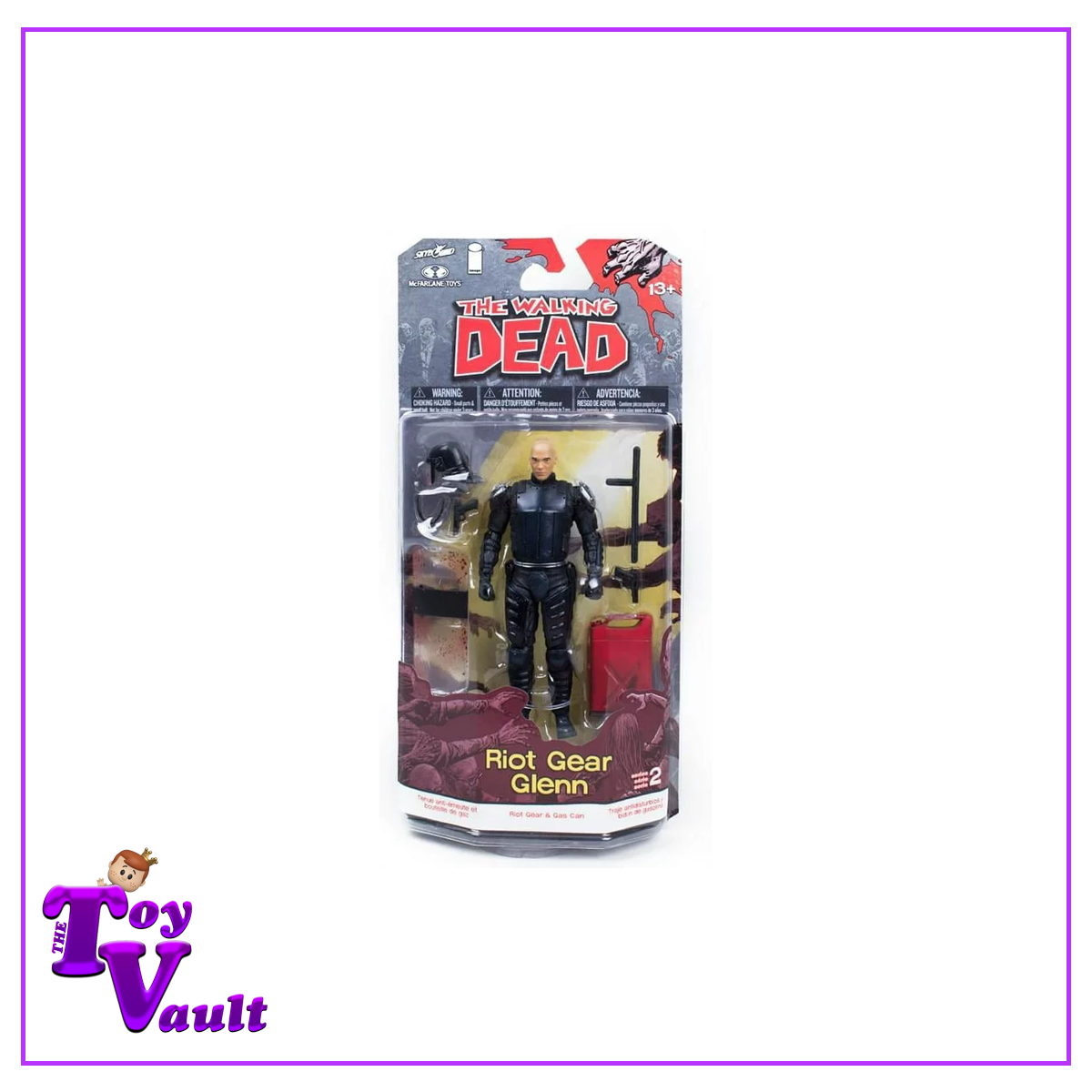 McFarlane Toys Horror The Walking Dead - Riot Gear Glenn with Riot Gear and Gas Can 5 inch Figure (Series 2)