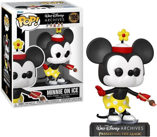 Funko Pop! Disney Archives - Minnie Mouse on Ice with Paintbrush #1109