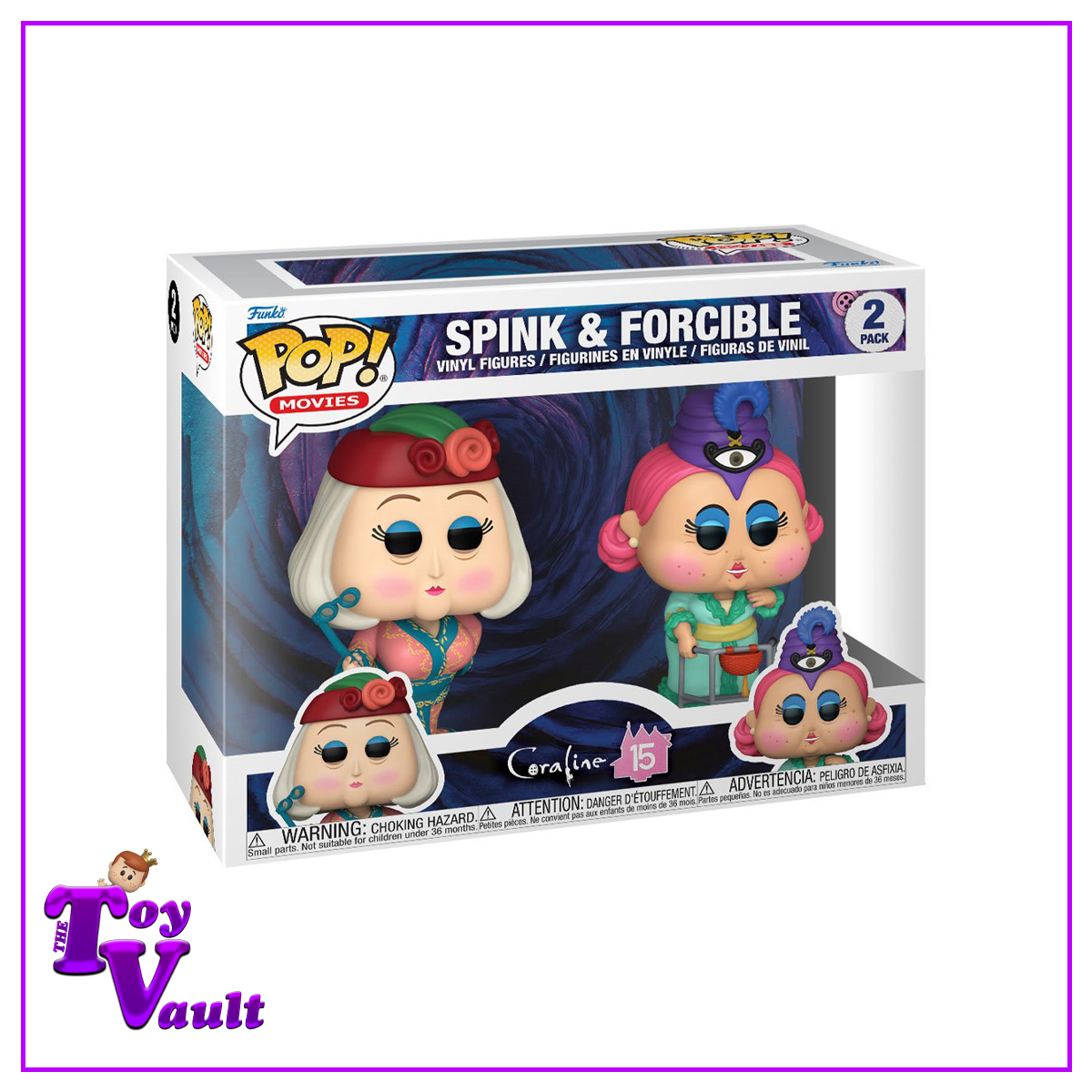 Funko Pop! Horror Movies Coraline 15th Anniversary - Spink & Forcible (2 Pack) Preorder